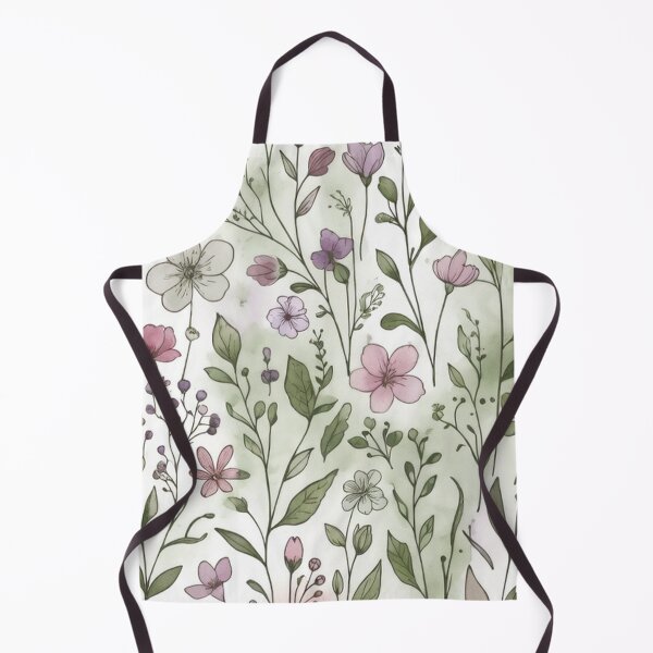 Item preview, Soft Purple Wildflowers and Green Leaves designed and sold by SassyArtistry.