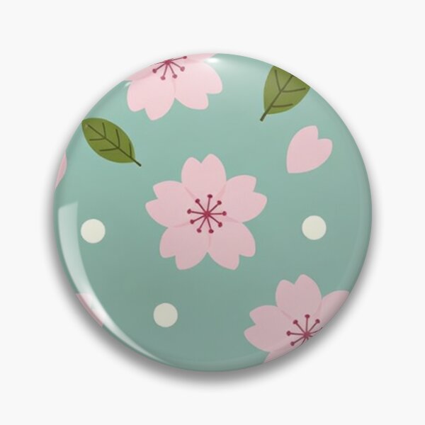 Item preview, Pink Cherry Blossoms Mint Background designed and sold by SassyArtistry.