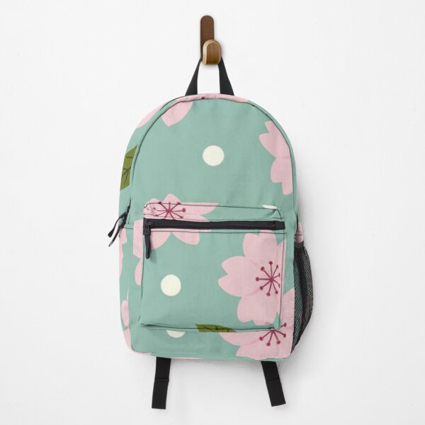 Item preview, Pink Cherry Blossoms Mint Background designed and sold by SassyArtistry.