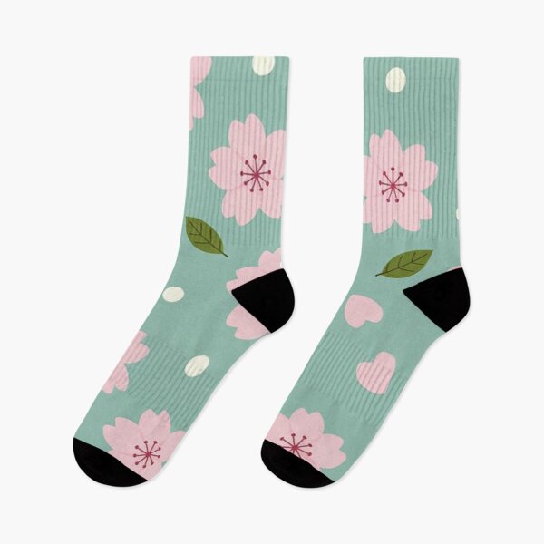 Item preview, Pink Cherry Blossoms Mint Background designed and sold by SassyArtistry.