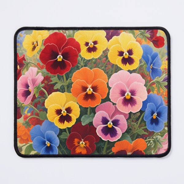 Item preview, Colorful Pansy Bouquet Watercolor | Spring Garden Floral Botanical Art designed and sold by Debbie Schulte.