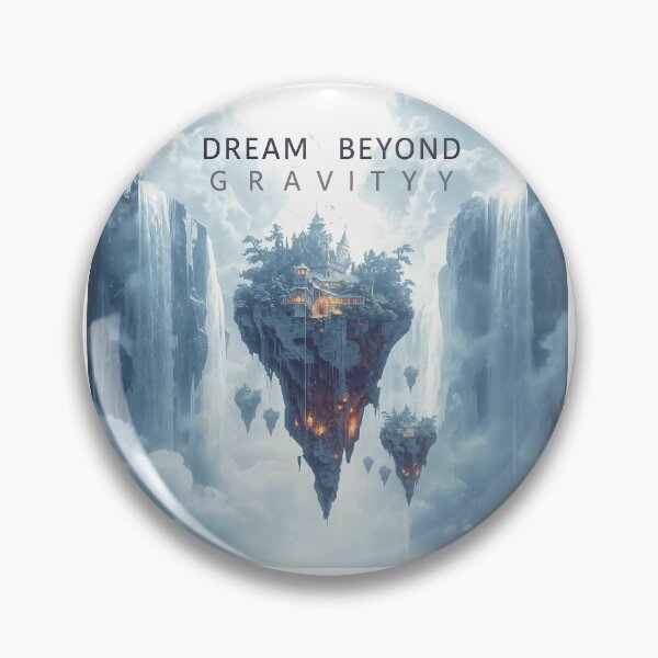 Item preview, Dream Beyond Gravity – Floating Islands Dreamscape Surreal Art Text Version designed and sold by FindYouByZ.