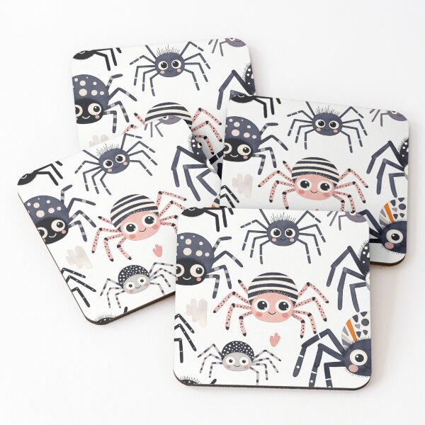 Item preview, Cute Cartoon Spiders White Background designed and sold by SassyArtistry.