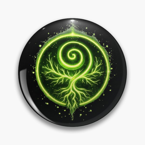Item preview, Wildwarden Sigil – Glowing Nature Rune of Aeryndael | Fantasy Druid Emblem designed and sold by Falconwolf.