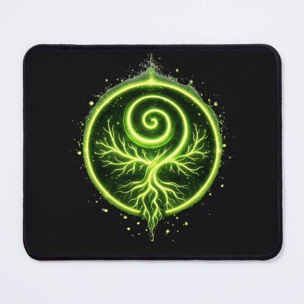 Item preview, Wildwarden Sigil – Glowing Nature Rune of Aeryndael | Fantasy Druid Emblem designed and sold by Falconwolf.