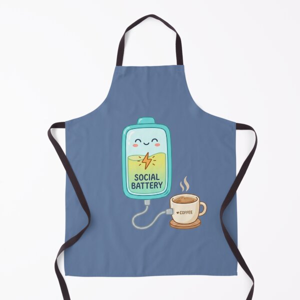 Item preview, Social Battery Charging With Coffee designed and sold by Quiet Mode Studio.