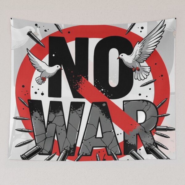Item preview, NO TO WAR designed and sold by Eandbeyond.