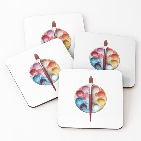 Item preview, Colorful Artist Paint Palette with Brush designed and sold by SOUFIANE1991.
