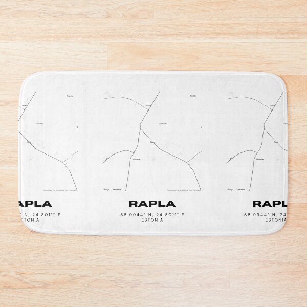 Item preview, Rapla Estonia Coordinates Print | 58.9944° N 24.8011° E | Minimalist City Wall Art designed and sold by RM-Journey.