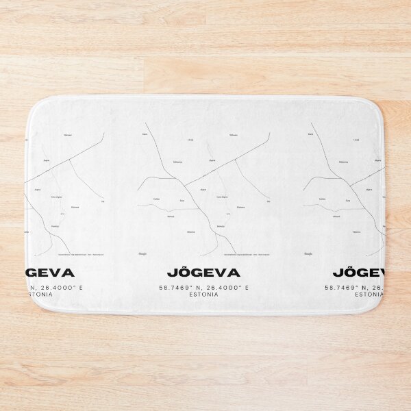 Item preview, Jõgeva Estonia Coordinates Wall Art | 58.7469° N 26.4000° E | Minimal Print designed and sold by RM-Journey.