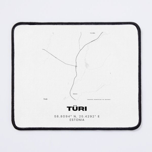 Item preview, Türi Coordinates Print | 58.8094° N 25.4292° E | Estonia Minimalist Art designed and sold by RM-Journey.