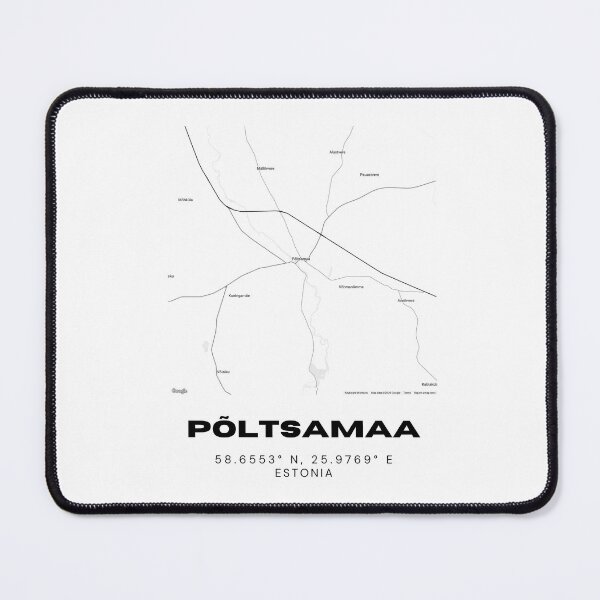 Item preview, Põltsamaa Coordinates Wall Art | 58.6553° N 25.9769° E | Estonia Print designed and sold by RM-Journey.