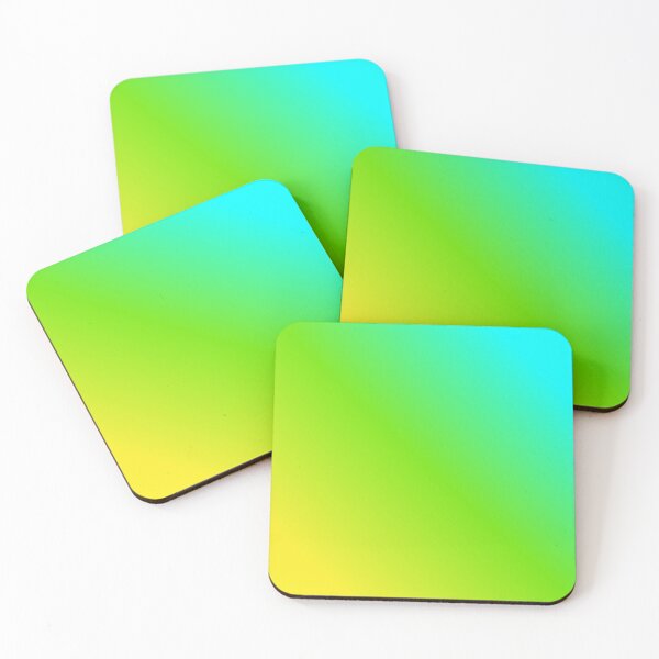 Item preview, Yellow, Green, And Blue Gradient Stickers Prints Posters Wall Art Magnet Home Coffee Cup Decoration TShirt Stationary Notebook Magnet Hat Kitchen Work School Office Redbubble Shop designed and sold by Saritas Boutique Shop.