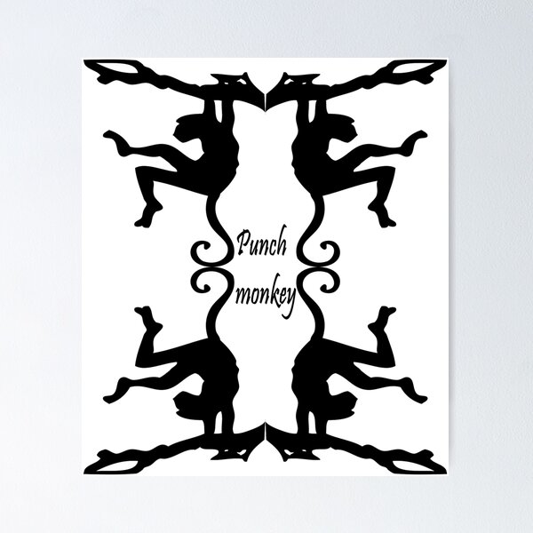 Item preview, Punch monkey t-shirt and stickers designed and sold by Khalid lq.