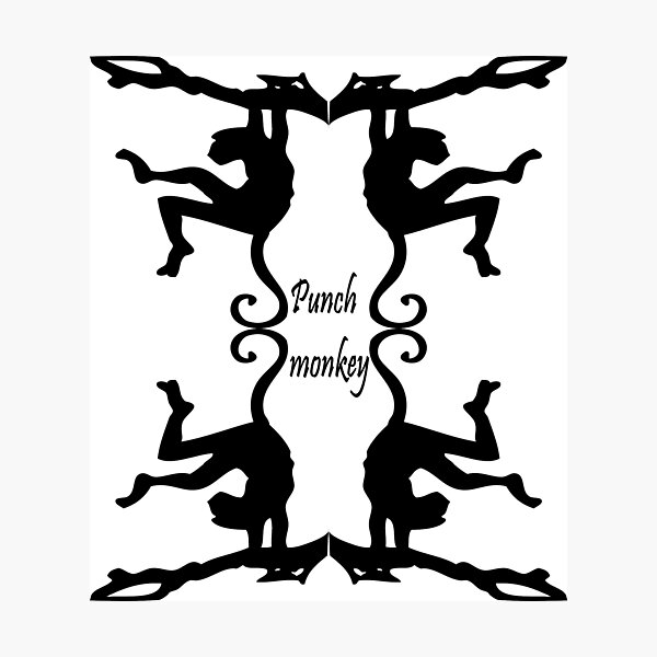 Item preview, Punch monkey t-shirt and stickers designed and sold by Khalid lq.