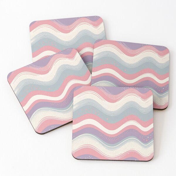 Item preview, Pink Purple Retro Wavy Stripes designed and sold by SassyArtistry.