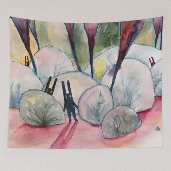 Item preview, Landscape with bunnies designed and sold by Marianna Tankelevich.