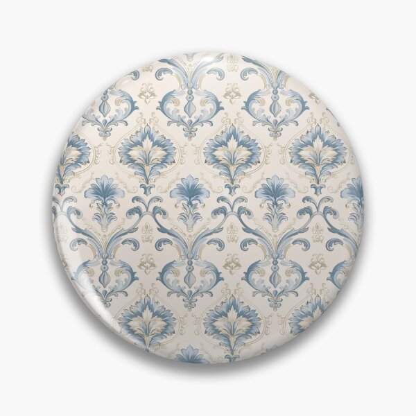 Item preview, Vintage Shabby Chic Damask Blue Pattern designed and sold by LouieVanille.