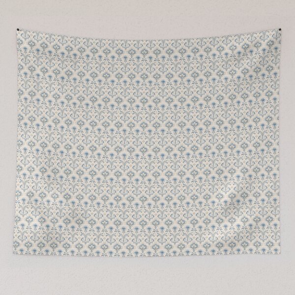 Item preview, Vintage Shabby Chic Damask Blue Pattern designed and sold by LouieVanille.