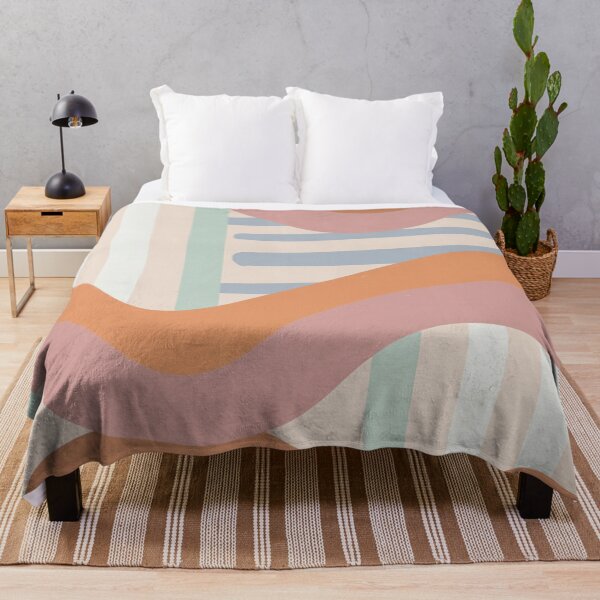 Item preview, Warm Retro Wavy Stripe Pattern designed and sold by SassyArtistry.