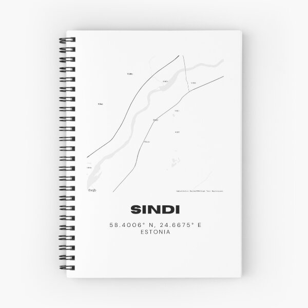 Item preview, Sindi Estonia Coordinates Art | 58.4006° N 24.6675° E | Minimal Print designed and sold by RM-Journey.