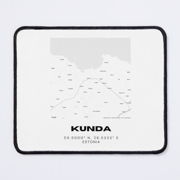 Item preview, Kunda Coordinates Print | 59.5000° N 26.5333° E | Estonia City Wall Art designed and sold by RM-Journey.
