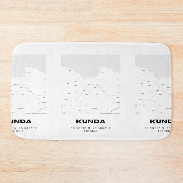 Item preview, Kunda Coordinates Print | 59.5000° N 26.5333° E | Estonia City Wall Art designed and sold by RM-Journey.