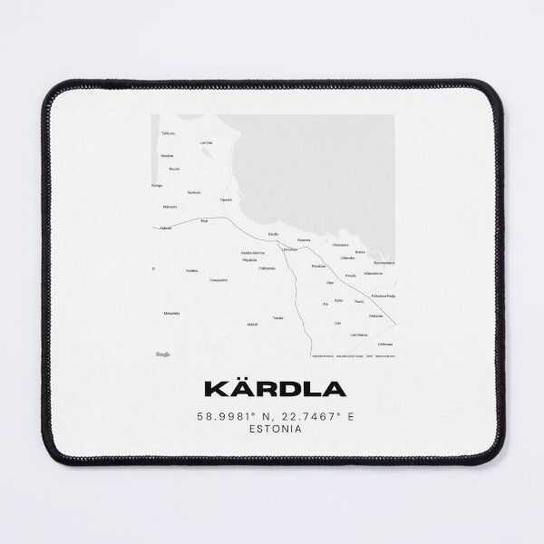 Item preview, Kärdla Estonia Coordinates Wall Art | 58.9981° N 22.7467° E designed and sold by RM-Journey.
