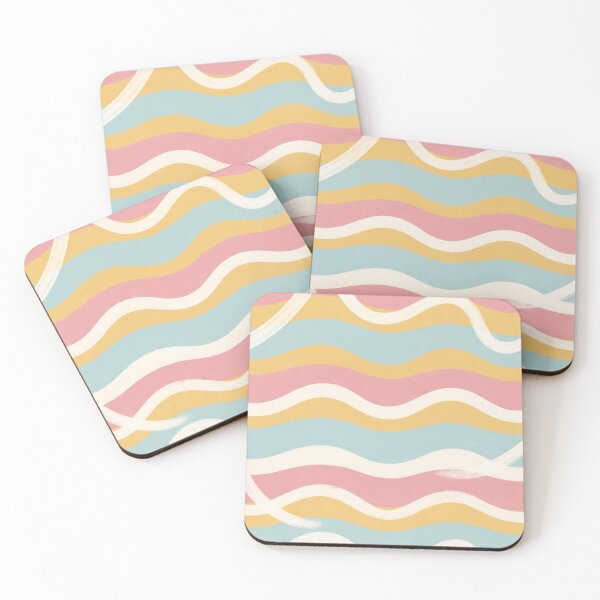 Item preview, Pastel Rainbow Wavy Stripe Pattern designed and sold by SassyArtistry.
