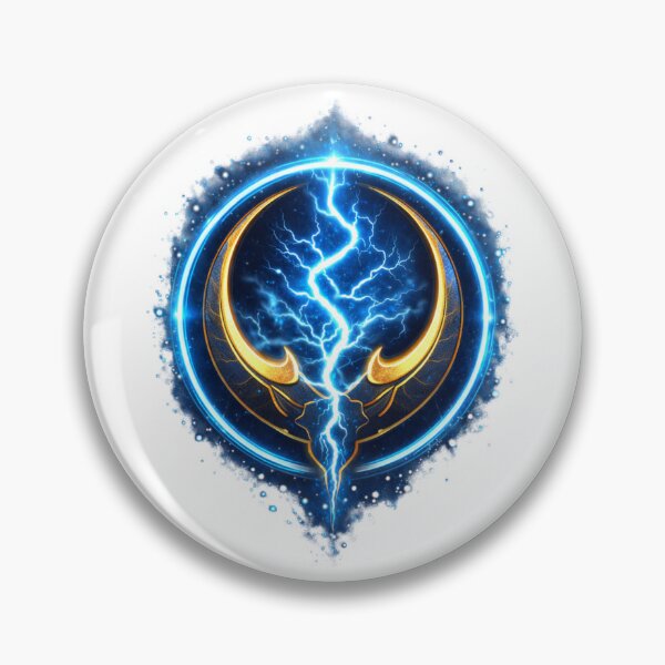 Item preview, Stormcrest Warden Sigil – The Held Storm | Aeryndael Lightning Rune Emblem designed and sold by Falconwolf.