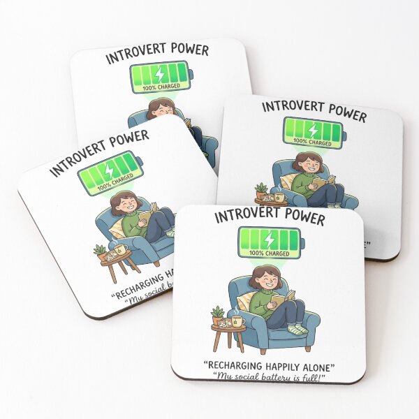 Item preview, Social Battery Recharging When Alone designed and sold by Quiet Mode Studio.