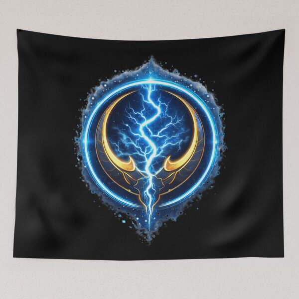 Item preview, Stormcrest Warden Sigil – The Held Storm | Aeryndael Lightning Rune Emblem designed and sold by Falconwolf.