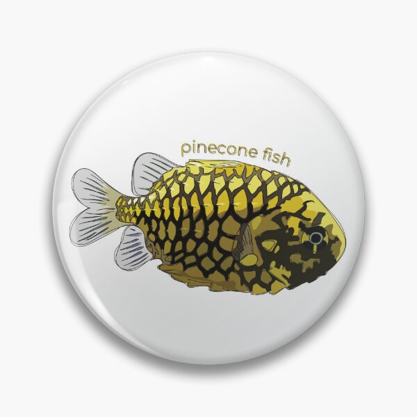 Item preview, Funky Aquatic Creatures: Pinecone Fish designed and sold by abigailhausman.