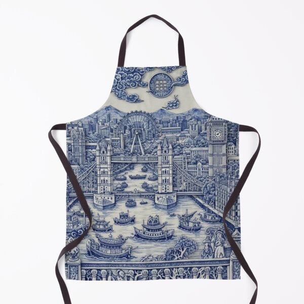 Item preview, Willow Pattern London Panorama 1 designed and sold by NickWhittleArt.