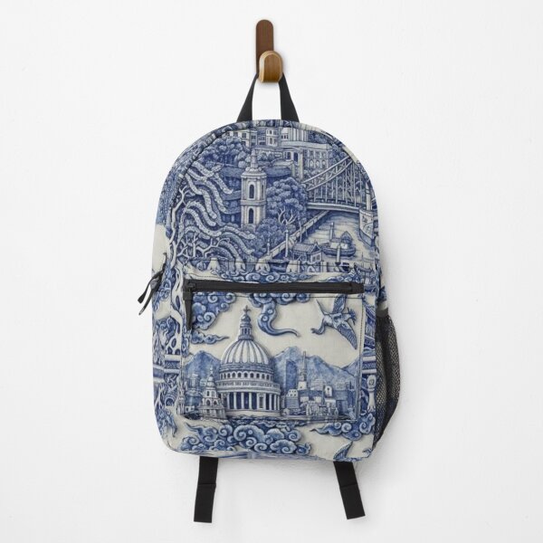 Item preview, Willow Pattern London Panorama 1 designed and sold by NickWhittleArt.