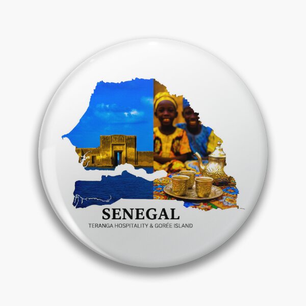 Item preview, Senegal Map Silhouette - Teranga Hospitality & Gorée Island Heritage Art designed and sold by AbulailArt.