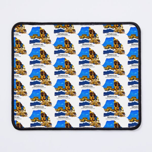 Item preview, Senegal Map Silhouette - Teranga Hospitality & Gorée Island Heritage Art designed and sold by AbulailArt.