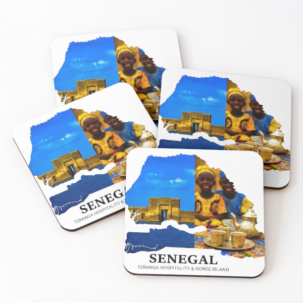 Item preview, Senegal Map Silhouette - Teranga Hospitality & Gorée Island Heritage Art designed and sold by AbulailArt.