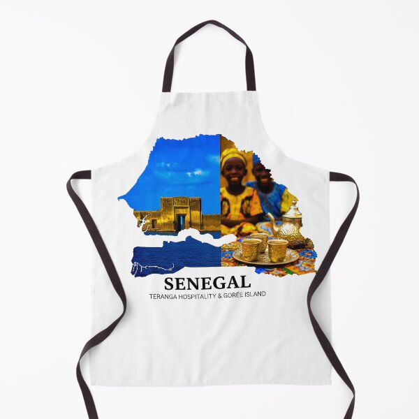 Item preview, Senegal Map Silhouette - Teranga Hospitality & Gorée Island Heritage Art designed and sold by AbulailArt.