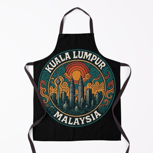 Item preview, Kuala Lumpur Malaysia Trippy Art Retro designed and sold by TomFrontierArt.