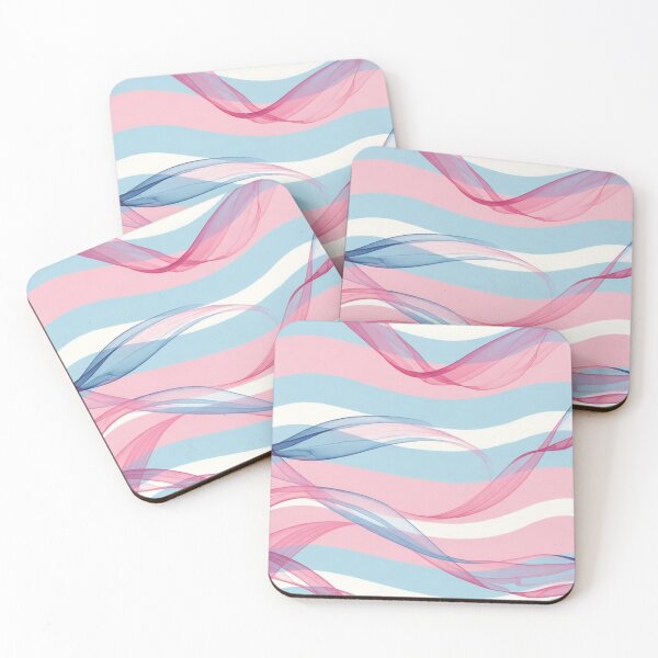 Item preview, Pink Blue Flowing Waves designed and sold by SassyArtistry.