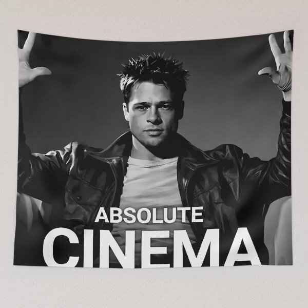 Item preview, Tyler Durden: Absolute Cinema - Fight Club Meme designed and sold by LoomisDreams.
