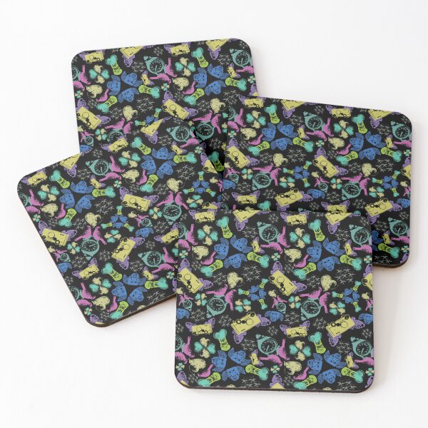 Item preview, Travel Snapshots Scatter Brights on Black designed and sold by Digitalmyth's Designs.