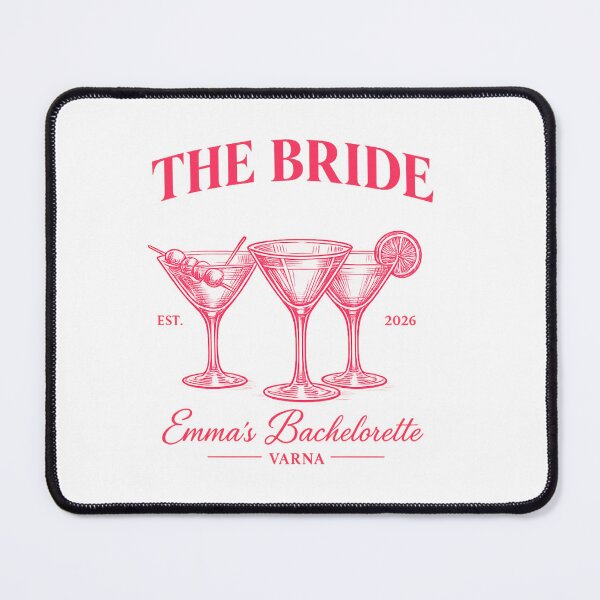 Item preview, Cute Pink Hen Night Bride Name Matching Bridesmaid Celebration/Cool Pink Bachelorette Weekend Bride Name Matching Besties Celebration designed and sold by ImagineYourART ⭐️⭐️⭐️⭐️⭐️.