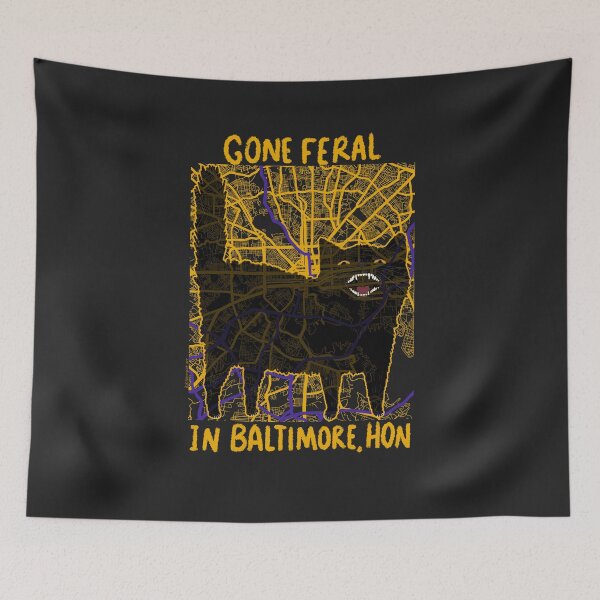 Item preview, Gone Feral In Baltimore designed and sold by KilkennyCat Art.