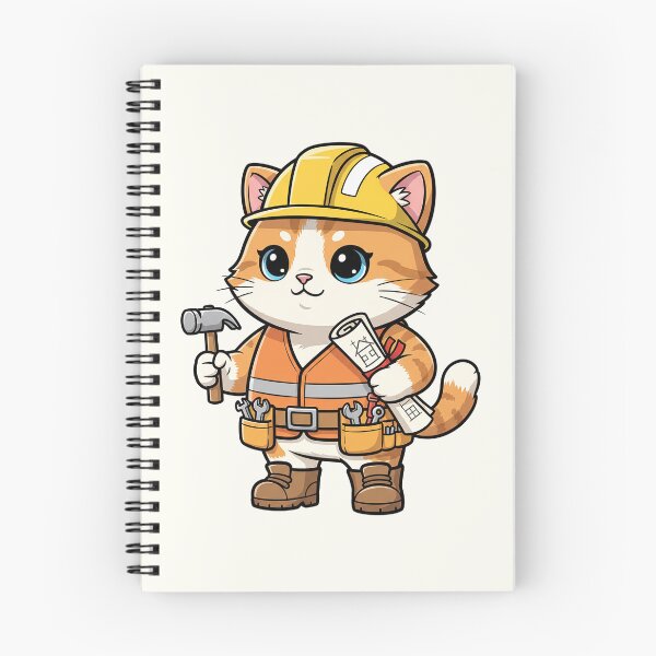 Item preview, Construction Worker Cat designed and sold by HoopeStylee.