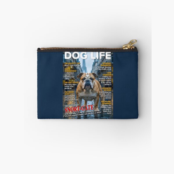 Item preview, DOG LIFE Magazine: English Bulldog Snort-Gate Edition Parody designed and sold by FrancophileFun.