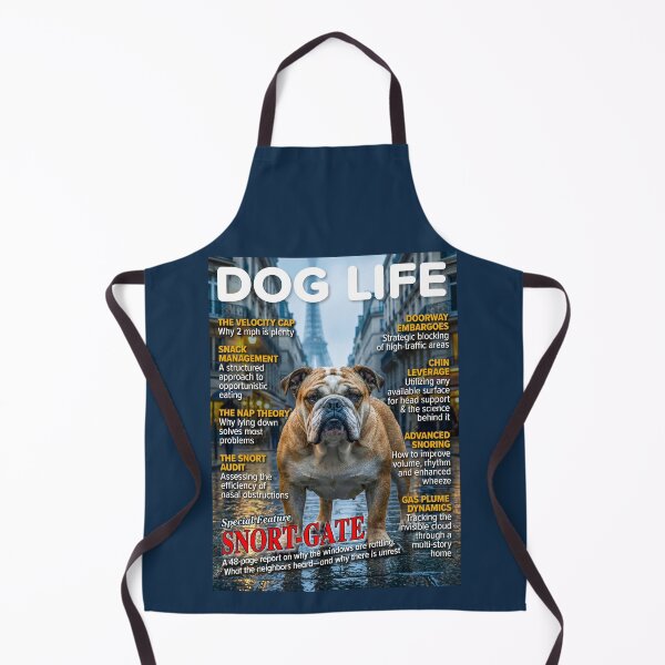 Item preview, DOG LIFE Magazine: English Bulldog Snort-Gate Edition Parody designed and sold by FrancophileFun.