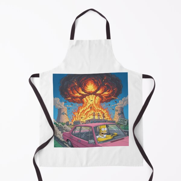 Item preview, Homer Driving Away from Nuclear Plant Explosion designed and sold by DohLab.
