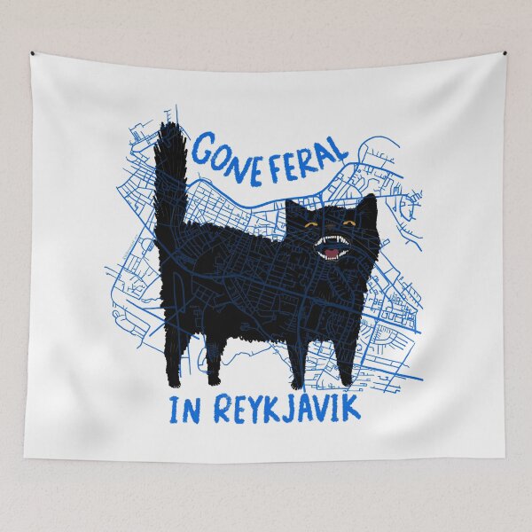 Item preview, Gone Feral In Reykjavik designed and sold by KilkennyCat Art.